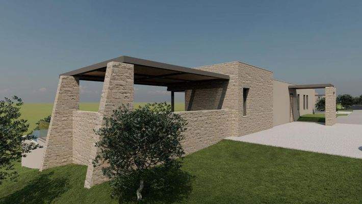 Kreta, Litsarda: Ruhiges Grundstück mit Baugenehmigung und atemberaubender Aussicht auf die Landschaft zu verkaufen