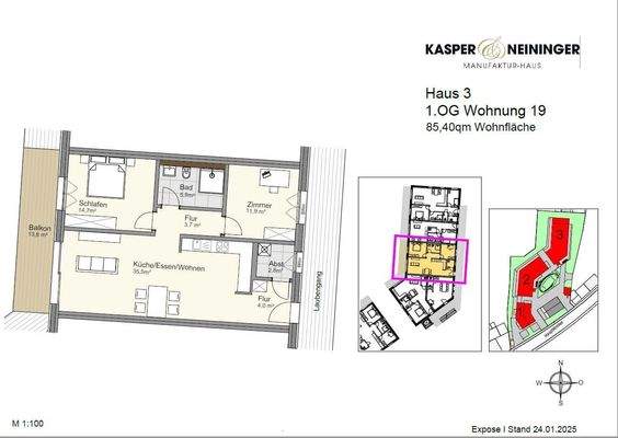 Grundriss Wohnung 19