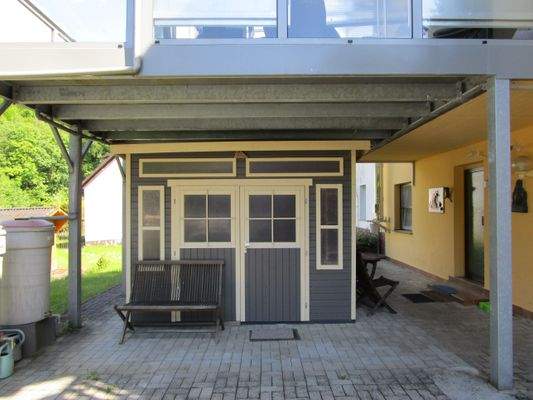 Gartenhaus -Kellereingang