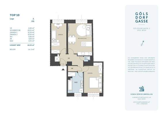 Verkaufsplan Gölsdorfgasse 2 - Top 10