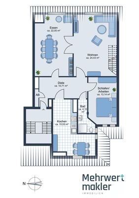 Grundriss Wohnung