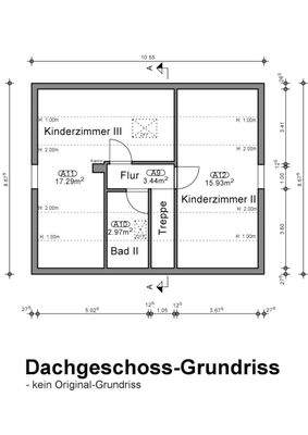 Dachgeschoss-Grundriss