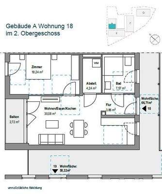 Grundriss Wohnung 18