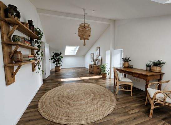 Arbeitszimmer Dachgeschoss - Einrichungsbeispiel