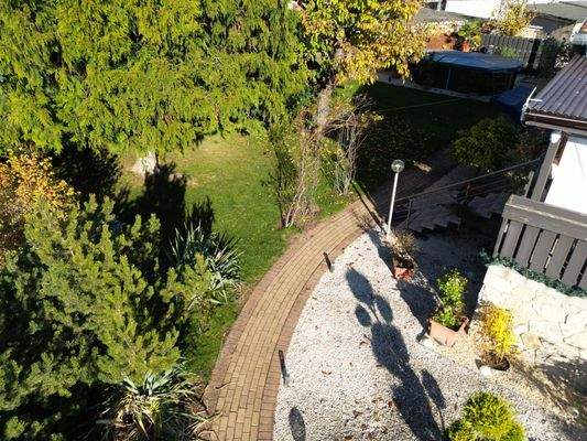 Zugang und Garten