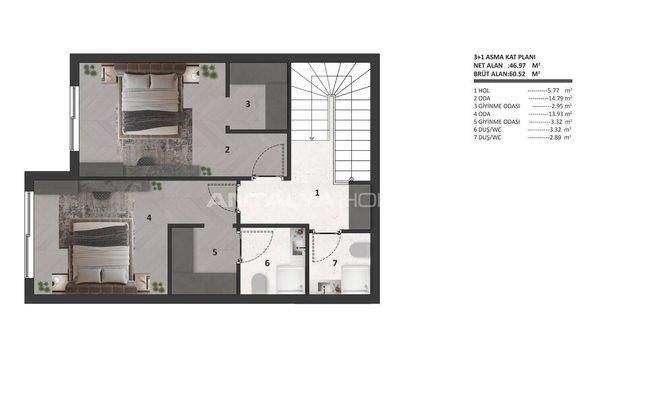 Elegant Flats in a Complex with a Pool in Antalya Altıntas