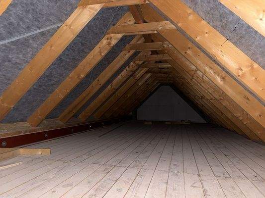 von der ETW begehbarer Dachboden