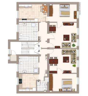 Prinzipskizze 1 Obergeschoss