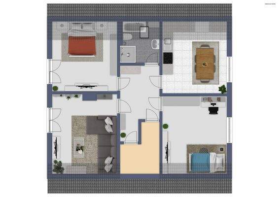 Grundriss Einliegerwohnung