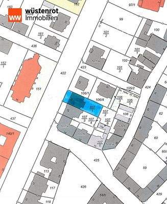 blau markierter Bereich