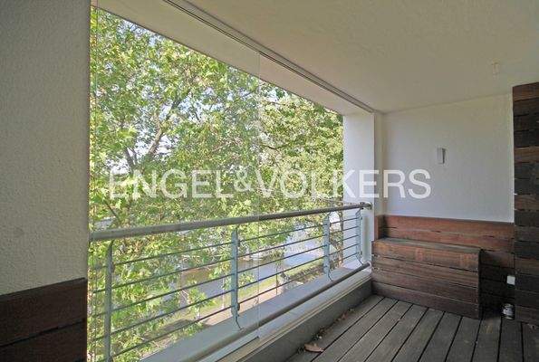 Balkon mit Weserblick