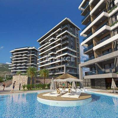 Apartments with Sea and Castle Views in Alanya Kestel