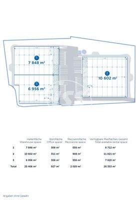 Projektgrundriss Logistikhalle