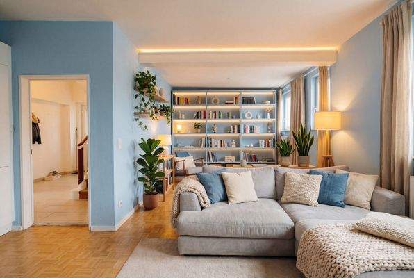 Visualisierung Wohnzimmer EG