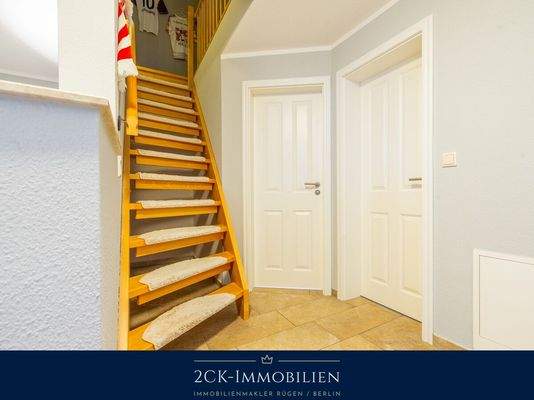 Treppe in den Dachboden