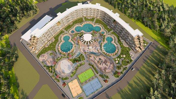 Sea-View Apartments in a Well-Equipped Complex in Antalya Altıntaş