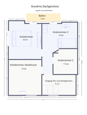 Grundriss Dachgeschoss