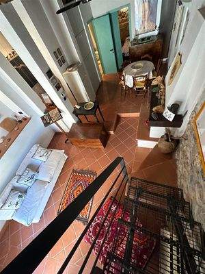 Blick von oben  im Apartment