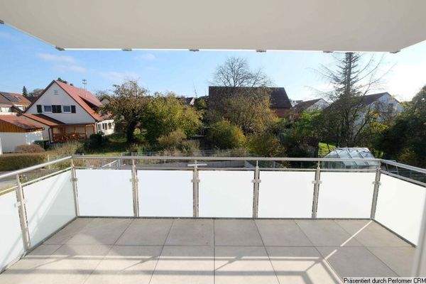 Balkon mit Blick ins Grüne