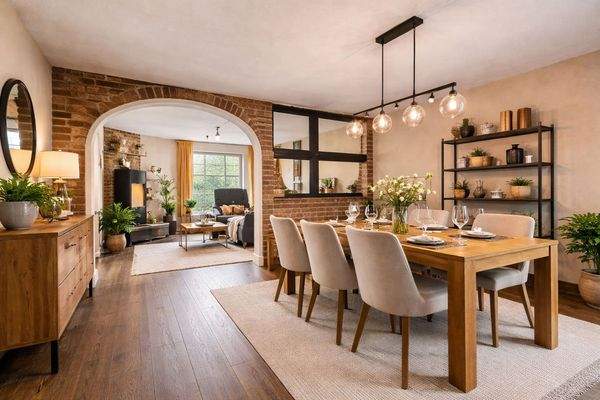 Visualisierung Wohnzimmer EG