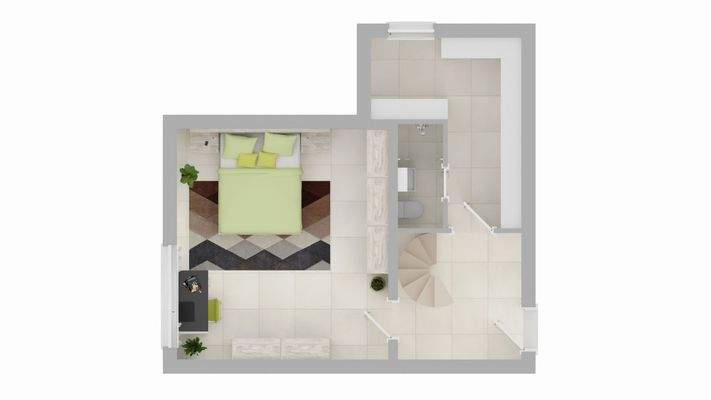 Grundriss untere Ebene