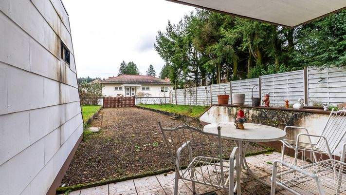 Zugang zu Garten von Lagerraum