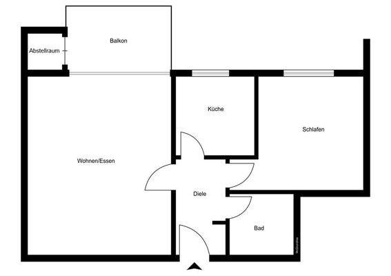 Grundriss - nicht maßstabsgetreu