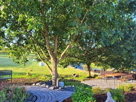 Gartenbereich mit Terrasse