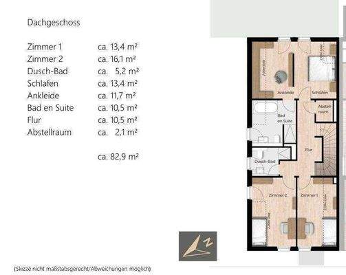 Grundriss Dachgeschoss