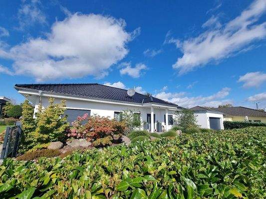 Blick vom Vorderhaus