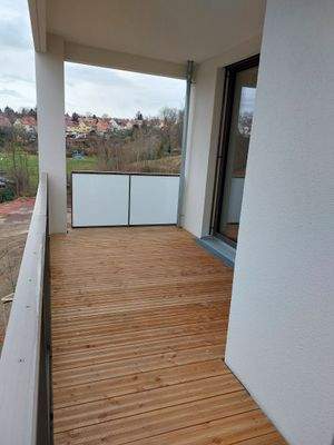 Balkon an Wohnen / Essen / Küche