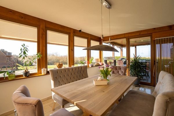Essbereich mit Boddenblick
