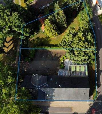 Vogelperspektive Grundriss der Grundstücke