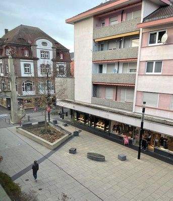 Blick auf die Fußgängerzone