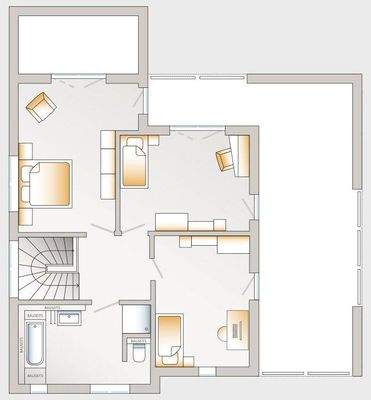 Grundriss Obergeschoss variabel