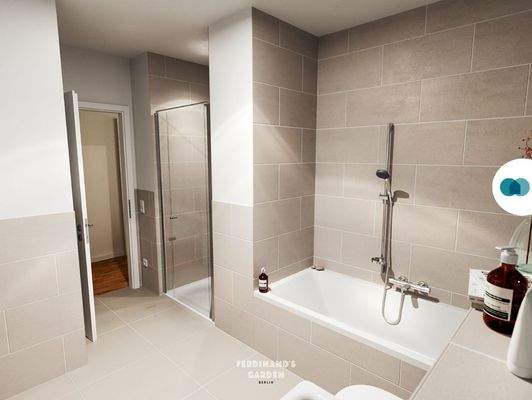 Ansicht II: Badezimmer