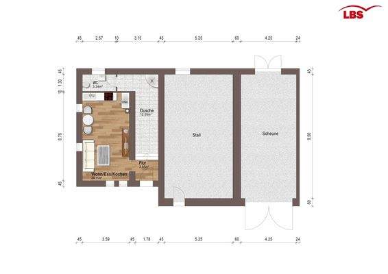 Grundriss Nebengebäude