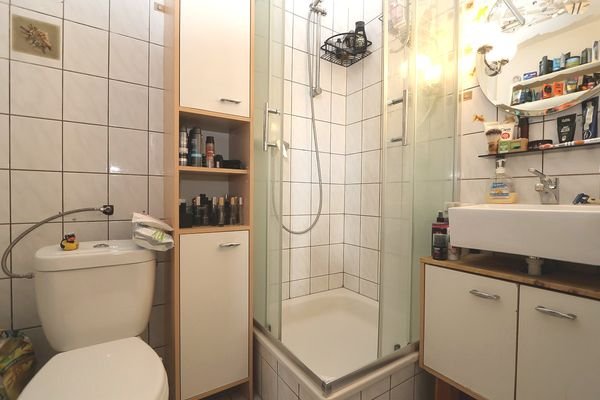 Das innenliegende Duschbad