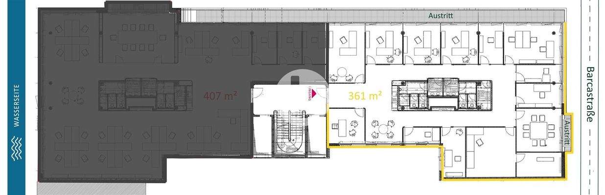 2. Obergeschoss mit ca. 378 m²