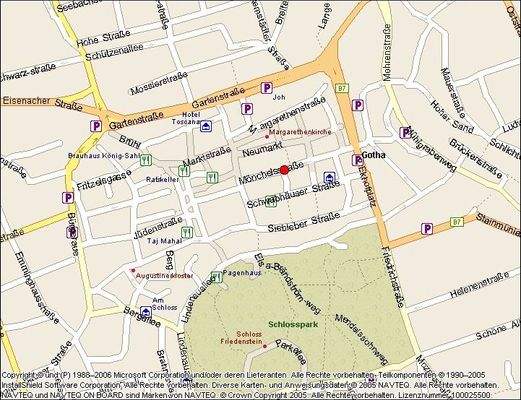 Auszug aus dem Stadtplan