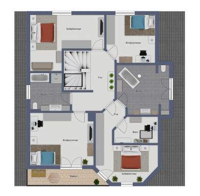 Wohnhaus NEU - Obergeschoss