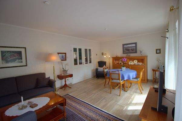 Essbereich im Wohnzimmer