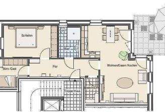 Grundriss der Wohnung 39 im EG