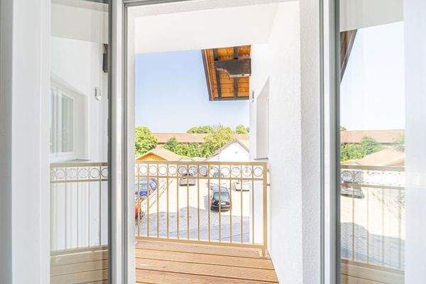 Blick vom Wohnzimmer