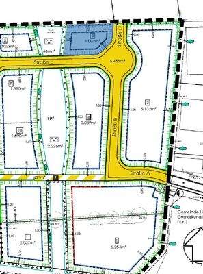 Lageplan des letzten verfügbaren Grundstücks