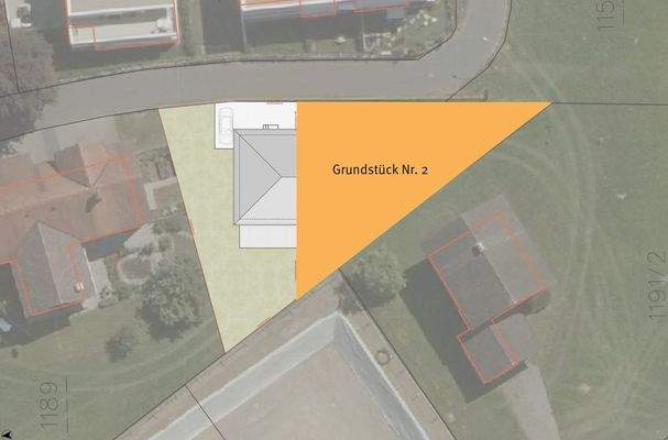 Lageplan Doppelhauskonzept