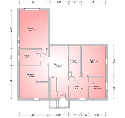 Grundriss Kellergeschoss