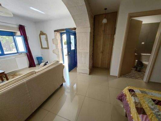 Kreta, Eleutherna: Freistehendes Steinhaus mit 2 unabhängigen Studios zum Verkauf