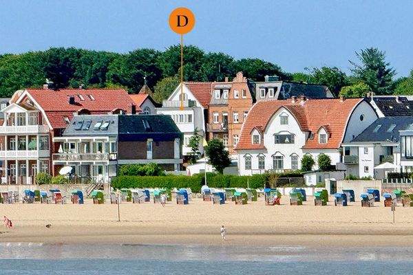 Blick vom Wasser gen Haus