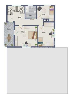 Obergeschoss (keine Gewähr)